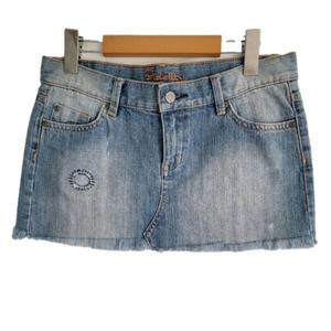 Fidelity Y2K 2010s Denim Mini Skirt